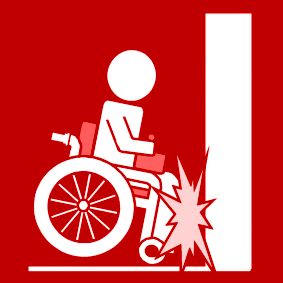 elektrische rolstoel botst